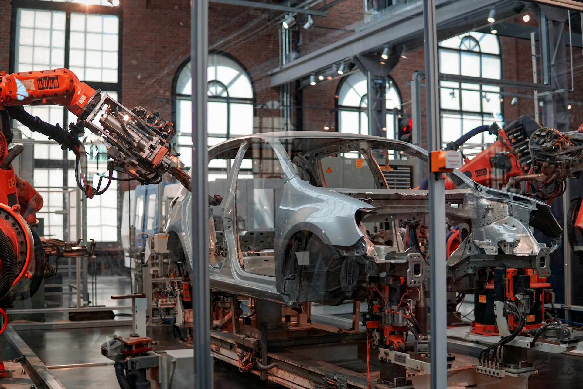 Robotic automotive assembly line